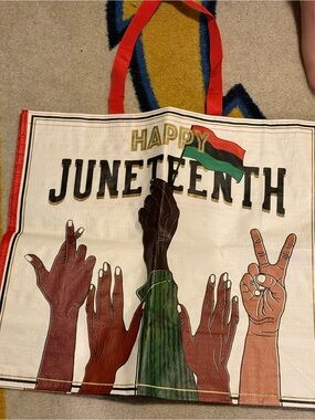 Happy Juneteenth Reusable shopping bag